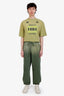 Gucci Green GG Logo Embroidery Sweatpants Size XL Mens