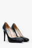 Prada Black Patent Leather Pointed Toe Pumps Size 37.5