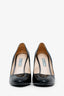 Prada Black Patent Leather Pointed Toe Pumps Size 37.5