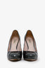 Miu Miu Black Patent Leather Cap Toe Pumps Size 37