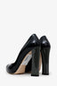 Miu Miu Black Patent Leather Cap Toe Pumps Size 37