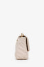 Pre-Loved Chanel™ 2022 Beige Goatskin Leather 'Chanel 19' Small Flap Shoulder Bag