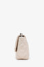 Pre-Loved Chanel™ 2022 Beige Goatskin Leather 'Chanel 19' Small Flap Shoulder Bag