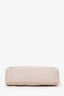 Pre-Loved Chanel™ 2022 Beige Goatskin Leather 'Chanel 19' Small Flap Shoulder Bag