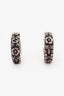 Gucci Sterling Silver Floral Small Hoop Earrings