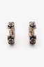 Gucci Sterling Silver Floral Small Hoop Earrings