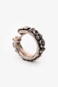 Gucci Sterling Silver Floral Small Hoop Earrings