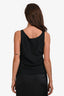 Lafayette 148 Black Silk Square Neck Top Size 4