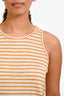 Frame Orange/White Linen Tank Top Size M