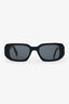 Prada Black Acrylic Logo Rectangle Sunglasses