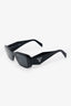 Prada Black Acrylic Logo Rectangle Sunglasses