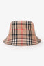 Burberry Beige Check Cotton Bucket Hat Size M