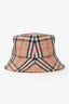 Burberry Beige Check Cotton Bucket Hat Size M