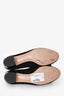 Salvatore Ferragamo Black Suede Patent Vera Bow Kitten Heels Size 36.5