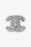 Pre-Loved Chanel™ 2012 Silver Tone Crystal CC Brooch