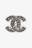Pre-Loved Chanel™ 2012 Silver Tone Crystal CC Brooch