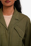 Derek Lam 10 Crosby Green Cotton Button Jacket Size 2