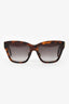 Celine Brown Tortoise Acrylic Logo Oversized Sunglasses