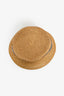 Christian Dior Blue Straw Logo Sun Hat Size 58