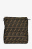 Fendi Brown FF Zucca Canvas Square Baguette Shoulder Bag