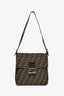 Fendi Brown FF Zucca Canvas Square Baguette Shoulder Bag