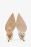 Manolo Blahnik White Satin Lace Bridal Tora Heels Size 37