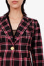 Smythe Pink/Black Duchess Plaid Wool Blazer Size 2