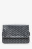 Goyard Grey Goyardine Leather 'Sainte Marie' GM Clutch