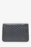 Goyard Grey Goyardine Leather 'Sainte Marie' GM Clutch