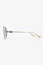 Chrome Hearts White/Gold Round 'Ovaryeasy' Sunglasses