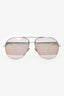 Christian Dior Silver Tone Metal Frame DiorSplit Aviator Sunglasses