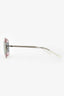 Christian Dior Silver Tone Metal Frame DiorSplit Aviator Sunglasses