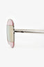 Christian Dior Silver Tone Metal Frame DiorSplit Aviator Sunglasses