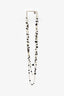 Pre-Loved Chanel™ 2011 Black Bead/Faux Pearl 3 Strand Coco Figurine Necklace
