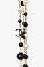 Pre-Loved Chanel™ 2011 Black Bead/Faux Pearl 3 Strand Coco Figurine Necklace