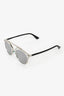 Christian Dior Silver 'DiorSoReal' Sunglasses with Mirrored Lens