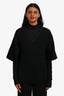 Pre-Loved Chanel™ Black Cashmere V-Neck Short Sleeve Sweater Size 34
