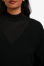 Pre-Loved Chanel™ Black Cashmere V-Neck Short Sleeve Sweater Size 34