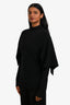 Pre-Loved Chanel™ Black Cashmere V-Neck Short Sleeve Sweater Size 34