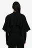 Pre-Loved Chanel™ Black Cashmere V-Neck Short Sleeve Sweater Size 34