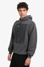 Balenciaga Grey Cotton Graphic Model Hoodie Size S Mens