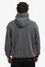 Balenciaga Grey Cotton Graphic Model Hoodie Size S Mens