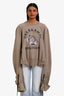 Maison Margiela Taupe Cotton 'Oberkampf Josephine' Sweatshirt Size 38