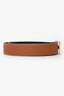 Hermès Gold/Black Epsom/Swift Reversible Constance H Belt GHW Size 95