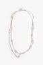 Hermès Sterling Silver Farandole Long Necklace 160