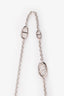 Hermès Sterling Silver Farandole Long Necklace 160