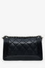 Pre-Loved Chanel™ 2013-14 Black Lambskin Medium Boy Bag