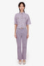 Brunello Cucinelli Purple Denim High-rise 'Kick Flare' Jeans Size 4