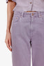 Brunello Cucinelli Purple Denim High-rise 'Kick Flare' Jeans Size 4