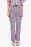 Brunello Cucinelli Purple Denim High-rise 'Kick Flare' Jeans Size 4